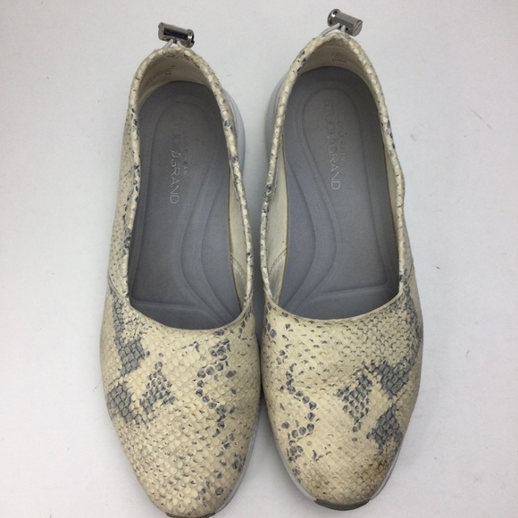 Cole Haan StudioGrand Snake Print Perforated Nubuck Toggle Back Sneaker Size 9 - Picture 2 of 11